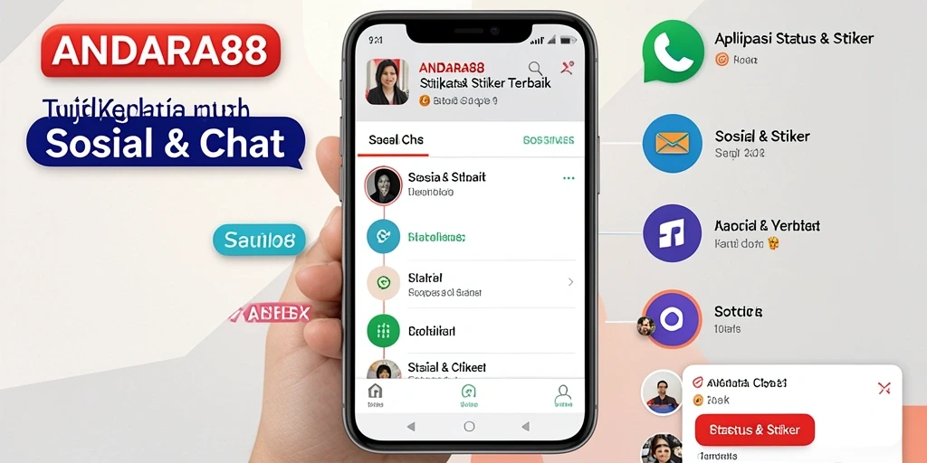 Antarmuka pengguna ANDARA88 untuk Status & Stiker yang menarik.