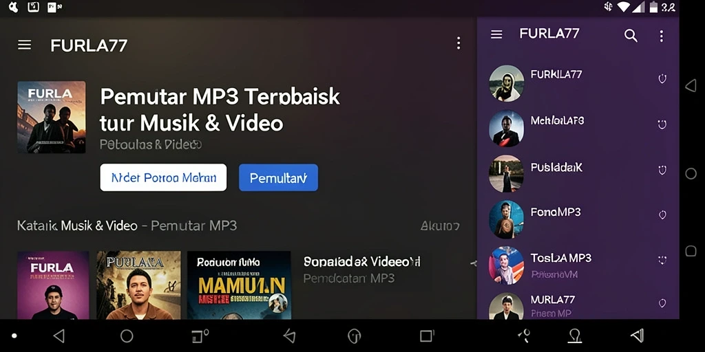 Antarmuka FURLA77 yang menarik untuk Pemutar MP3.