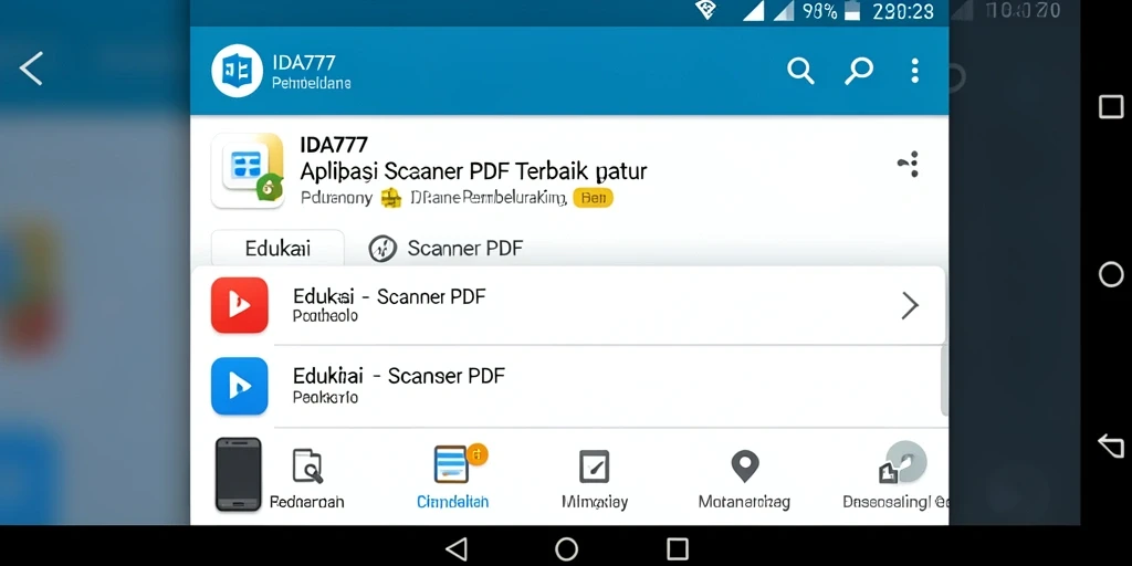 Tampilan antarmuka IDA777 dalam pemindaian dokumen PDF.
