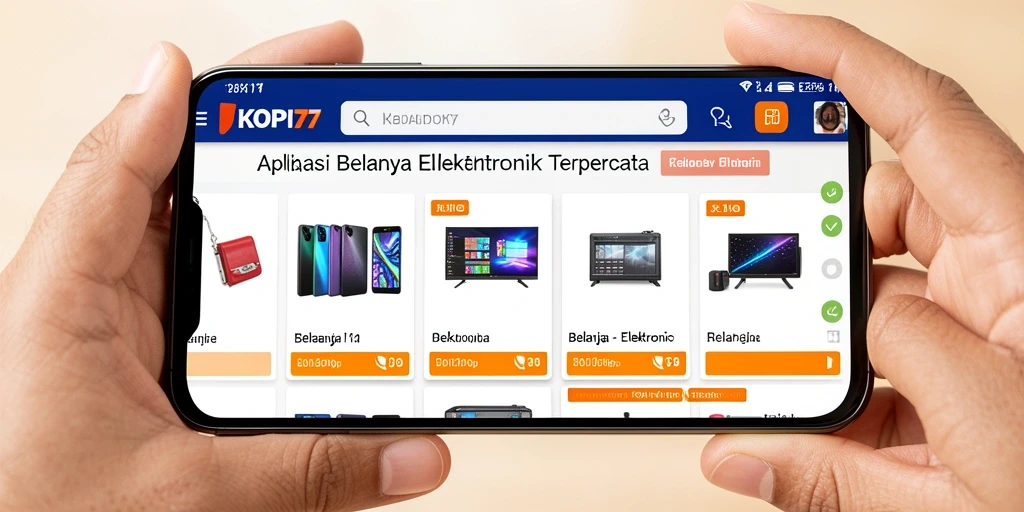 Antarmuka aplikasi KOPI77 yang ramah pengguna dan menarik.