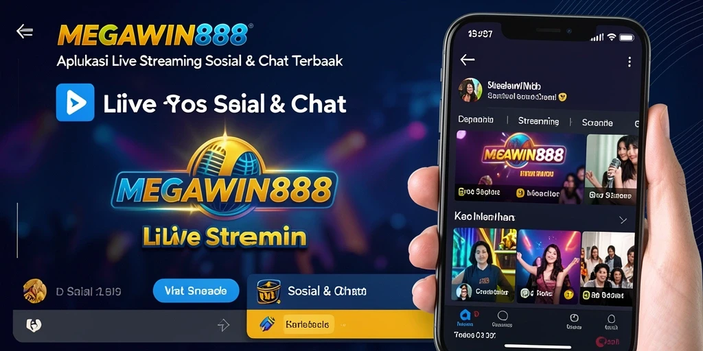 Tampilan antarmuka MEGAWIN888 saat Live Streaming yang menarik dan interaktif.