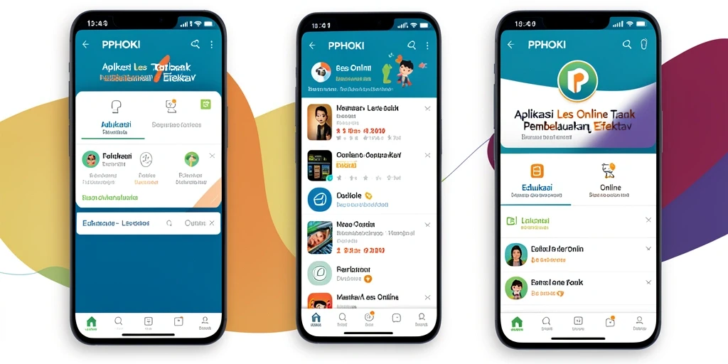 Antarmuka PPHOKI yang intuitif dan fitur pembelajaran interaktif.