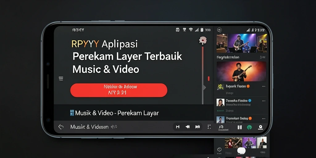Antarmuka RPYYY saat merekam layar dengan kualitas tinggi.