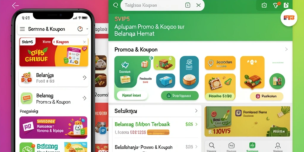 Antarmuka SVIP5 dengan berbagai kupon dan promo menarik.